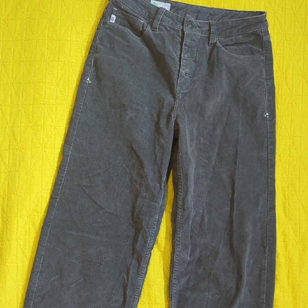 Stio Women's Gray Wide Leg Corduroy Pants